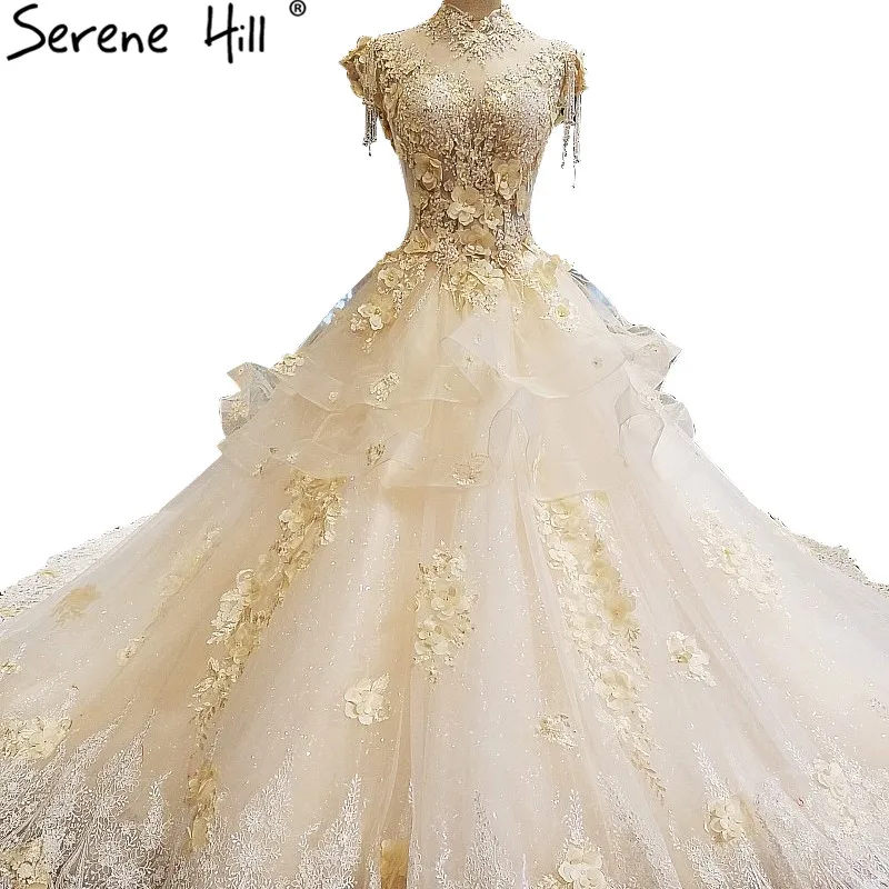 2019 Newest Train Lace High Neck Wedding Dresses Sleeveless Sequined Crystal Tulle Bridal Gown Vestido De Noiva
2019 Newest Train Lace High Neck Wedding Dresses Sleeveless Sequined Crystal Tulle Bridal Gown Vestido De Noiva