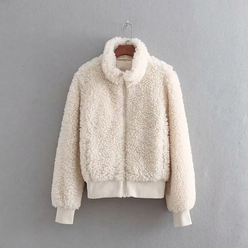 oversized Winter fleece jacket women Faux lambswool bomber jackets women's autumn coat outerwear warm hairly jackets for women
oversized Winter fleece jacket women Faux lambswool bomber jackets women's autumn coat outerwear warm hairly jackets for women