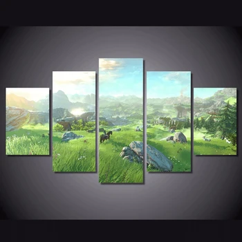 Wall Art Painting HD Printed Canvas Poster Home Decor 5 Panel The Legend Of Zelda Twilight Framed Living Room Modular Pictures
Wall Art Painting HD Printed Canvas Poster Home Decor 5 Panel The Legend Of Zelda Twilight Framed Living Room Modular Pictures