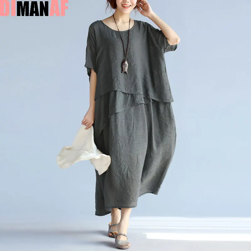 Summer Plus Size Women Dress Solid Print Linen Ruffle Hawaiian Beach Female Casual Vestidos Retro Style Dress Long Elegant Dress
Summer Plus Size Women Dress Solid Print Linen Ruffle Hawaiian Beach Female Casual Vestidos Retro Style Dress Long Elegant Dress