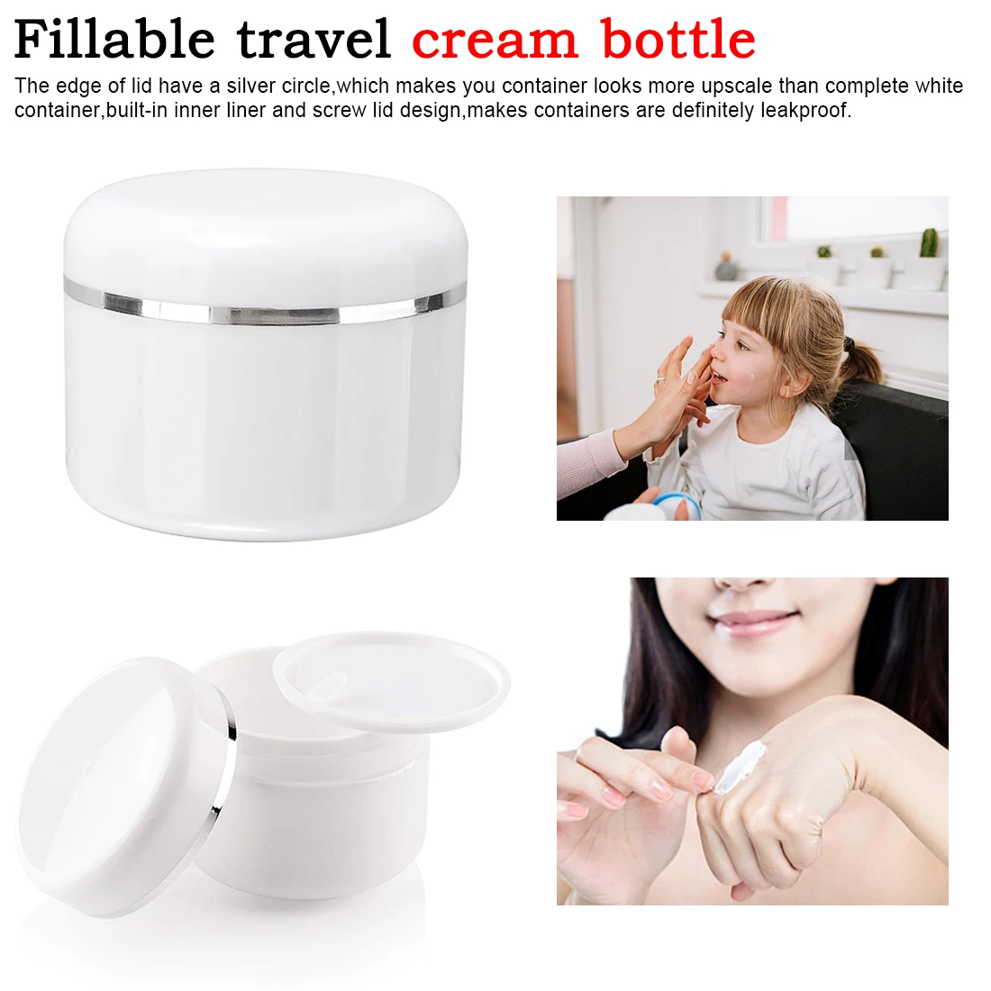 White Plastic Empty Makeup Jar Pot 20/50/100/250g 1 Box Refillable Bottles Travel Face Cream Lotion Cosmetic Container
White Plastic Empty Makeup Jar Pot 20/50/100/250g 1 Box Refillable Bottles Travel Face Cream Lotion Cosmetic Container