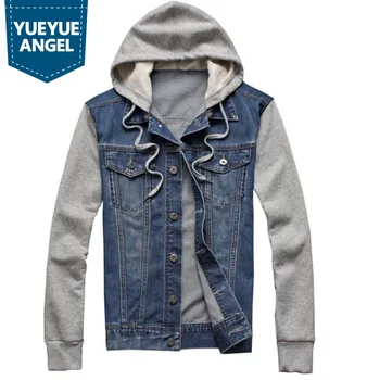 New Fashion Mens Casual Hooded Denim Jackets Autumn Slim Fit Plus Size M-4XL Mens Jean Jackets Pocket Cowboy Outerwear Male
New Fashion Mens Casual Hooded Denim Jackets Autumn Slim Fit Plus Size M-4XL Mens Jean Jackets Pocket Cowboy Outerwear Male
