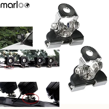 Marloo 2pcs Universal Car 4X4 4WD A Pillar Hood LED Work Light Bar Mount Bracket Clamp Holder Steel Offroad Holder
Marloo 2pcs Universal Car 4X4 4WD A Pillar Hood LED Work Light Bar Mount Bracket Clamp Holder Steel Offroad Holder