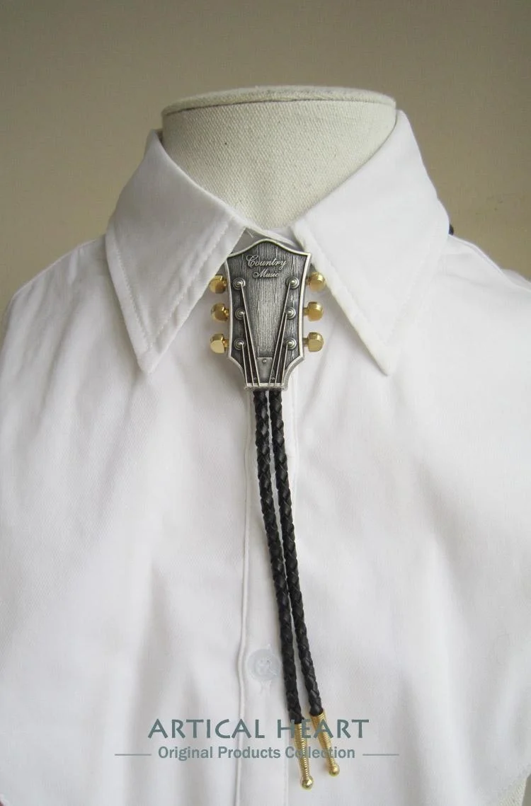 Original Vintage Silver Plated Guitar Music Wedding Bolo Tie Necklace Neck Tie BOLOTIE-MU044SL
Original Vintage Silver Plated Guitar Music Wedding Bolo Tie Necklace Neck Tie BOLOTIE-MU044SL