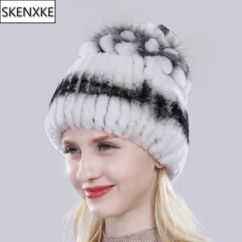 Hot Sale Knitted Real Rex Rabbit Fur Beanies Hats Women Real Sliver Fox Fur Skullies Hat 100% Real Natural Rex Rabbit Fur Caps
Hot Sale Knitted Real Rex Rabbit Fur Beanies Hats Women Real Sliver Fox Fur Skullies Hat 100% Real Natural Rex Rabbit Fur Caps