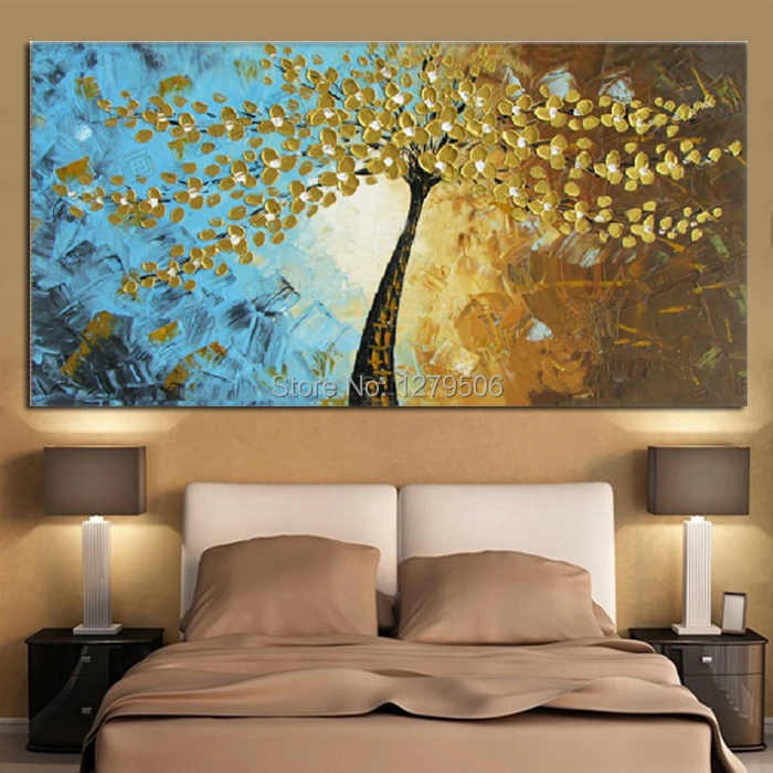 100%Handmade Modern Abstract Decorative Golden Tree Oil Painting On Canvas Wall Art For Living Room Decor
100%Handmade Modern Abstract Decorative Golden Tree Oil Painting On Canvas Wall Art For Living Room Decor