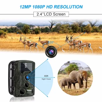 Trail Camera Infrared Hunting Game Scouting Camera 16MP 1080P with 2.4 Inch TFT LCD Display Detection Range 80ft hunting camera
Trail Camera Infrared Hunting Game Scouting Camera 16MP 1080P with 2.4 Inch TFT LCD Display Detection Range 80ft hunting camera