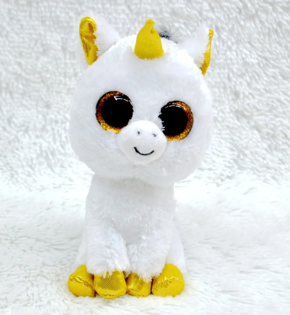 15-18CM Ty Beanie Boos Big Eyes Plush Toy Doll White Unicorn TY Baby For Kids Gifts
15-18CM Ty Beanie Boos Big Eyes Plush Toy Doll White Unicorn TY Baby For Kids Gifts