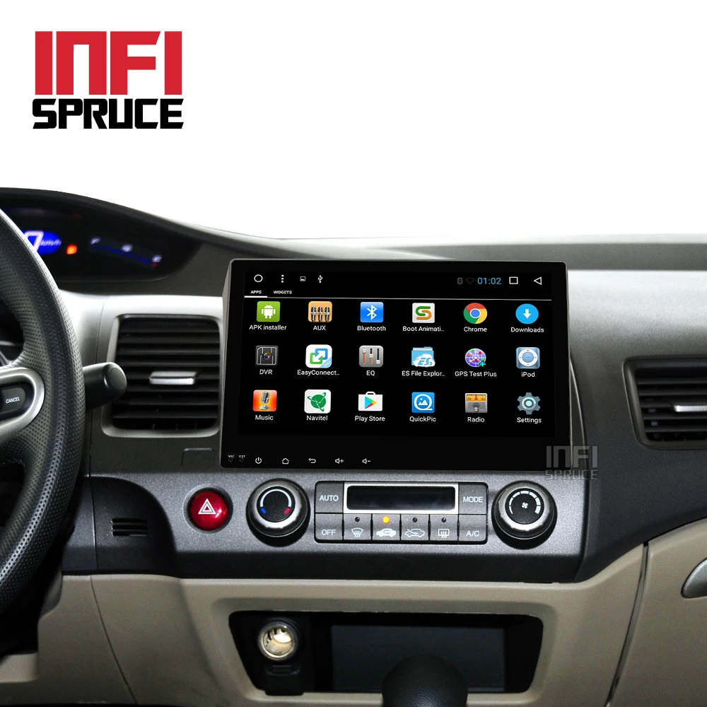 Infispruce 2G android автомобильный dvd gps плеер для honda civic 2006 2011 с радио навигационная