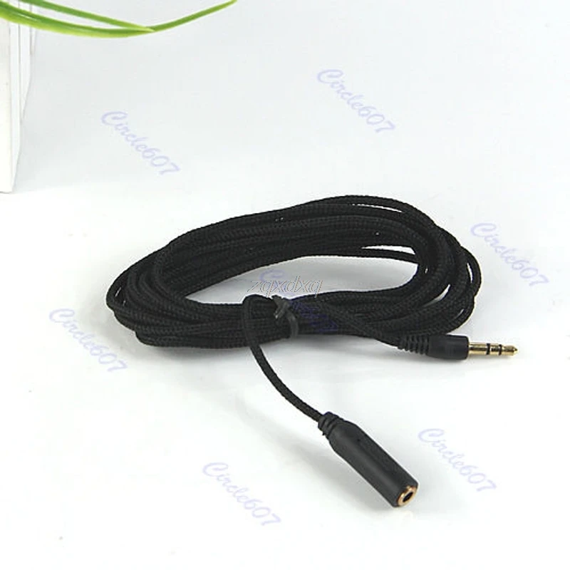1 PC 10Ft 3M 3.5mm Male to Female Audio Stereo Earphone Extension Cloth Cable Black Nov01 Drop ship
1 PC 10Ft 3M 3.5mm Male to Female Audio Stereo Earphone Extension Cloth Cable Black Nov01 Drop ship