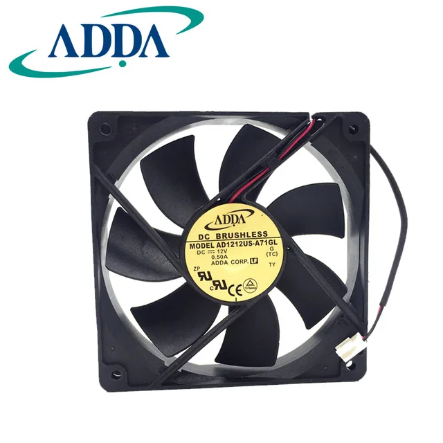 Original ADDA DC 12V 0.50A 12CM AD1212US-A71GL 12025 air volume chassis fan cooling fan
Original ADDA DC 12V 0.50A 12CM AD1212US-A71GL 12025 air volume chassis fan cooling fan