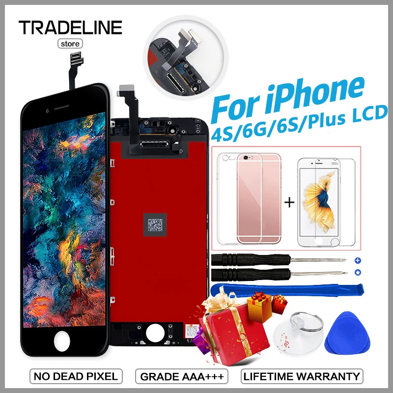 For iPhone 6S Display For iPhone 4S 6 LCD 100% No Dead Pixel With Touch Screen Digitizer Replacement Grade AAA Quality Pantalla
For iPhone 6S Display For iPhone 4S 6 LCD 100% No Dead Pixel With Touch Screen Digitizer Replacement Grade AAA Quality Pantalla