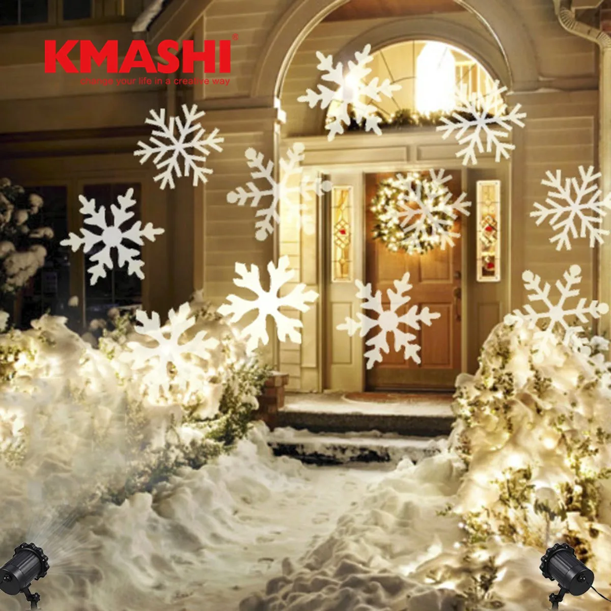 Kmashi IP65 Waterproof projector christmas lights RGB/White snow holiday lights outdoor lawn light free shipping
Kmashi IP65 Waterproof projector christmas lights RGB/White snow holiday lights outdoor lawn light free shipping