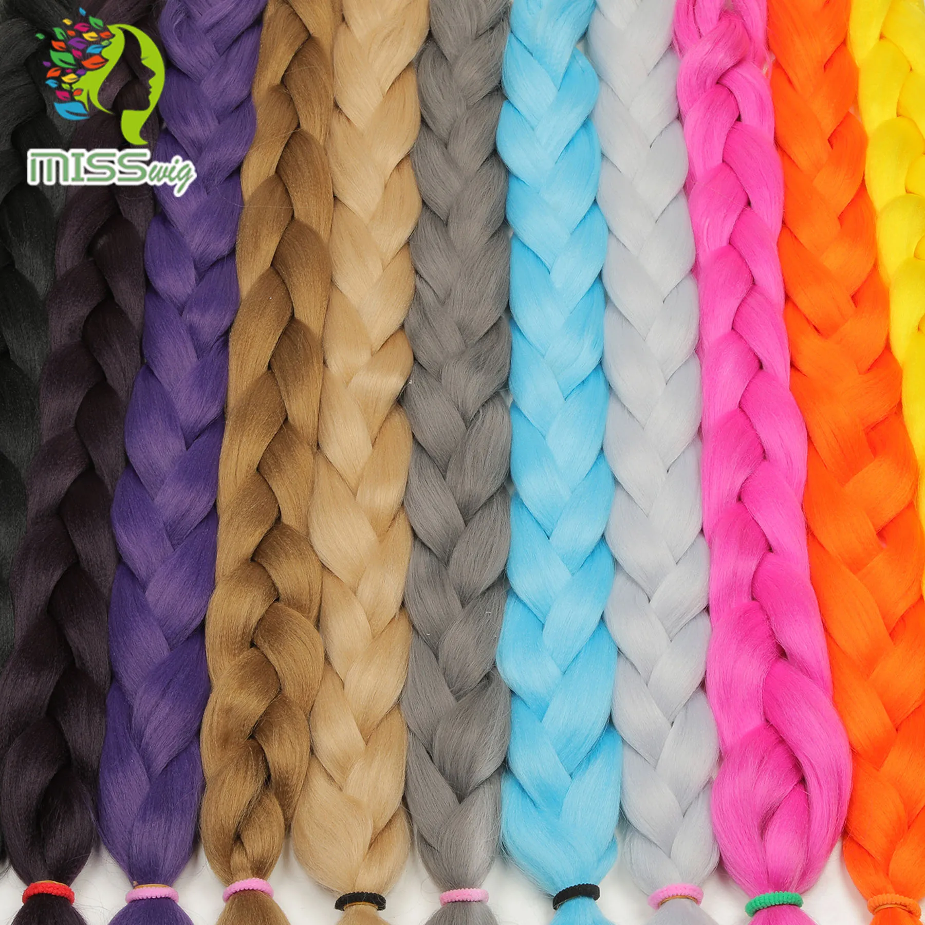 Miss Wig 82 inch 165g Synthetic Braiding Hair Jumbo braids Crochet Braids Hair Extensions Hairstyles Pure Color
Miss Wig 82 inch 165g Synthetic Braiding Hair Jumbo braids Crochet Braids Hair Extensions Hairstyles Pure Color