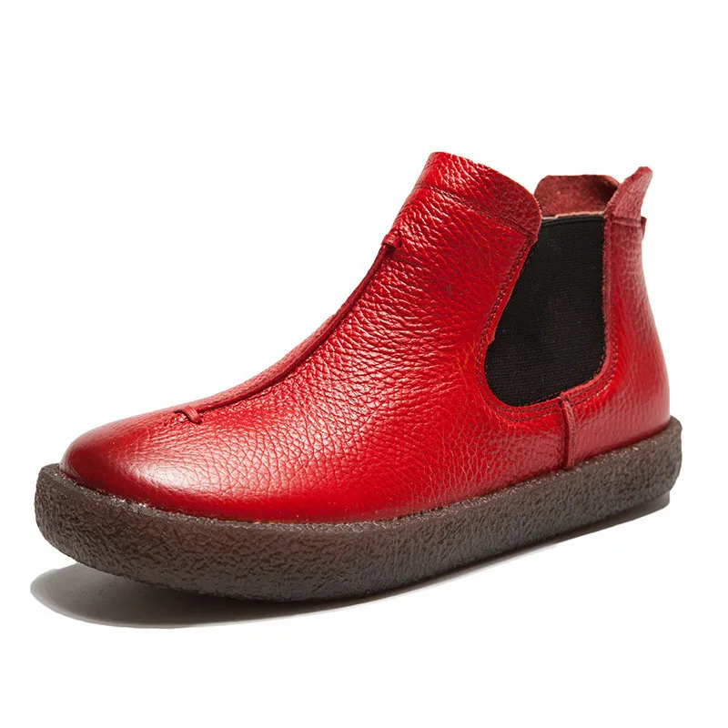 Female Women Mother Ladies Retro Shoes Boots Flats PU Cow Genuine Leather Slip On Gum Rubber Size 35-42 XR-1026
Female Women Mother Ladies Retro Shoes Boots Flats PU Cow Genuine Leather Slip On Gum Rubber Size 35-42 XR-1026