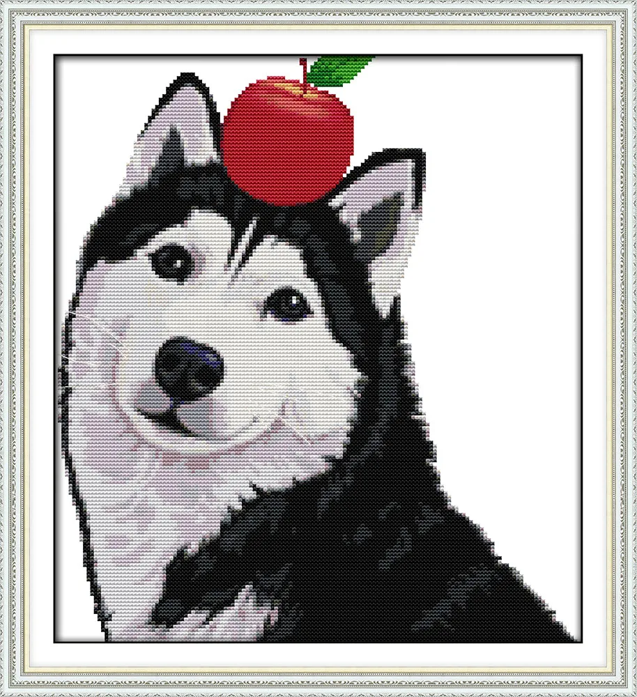 Apple huskies, counted printed on fabric DMC 14CT 11CT Cross Stitch kits,embroidery needlework Sets, Home Decor
Apple huskies, counted printed on fabric DMC 14CT 11CT Cross Stitch kits,embroidery needlework Sets, Home Decor