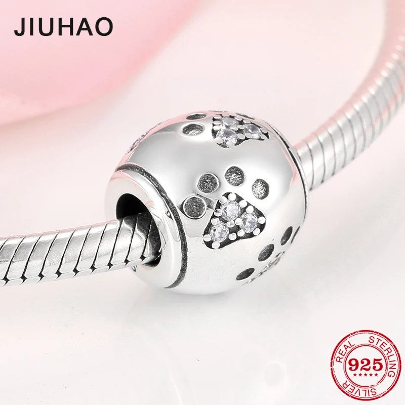 Authentic 925 Sterling Silver Round shape Dog claw Clear CZ fine beads Fit Original Pandora Charm Bracelet Jewelry making
Authentic 925 Sterling Silver Round shape Dog claw Clear CZ fine beads Fit Original Pandora Charm Bracelet Jewelry making