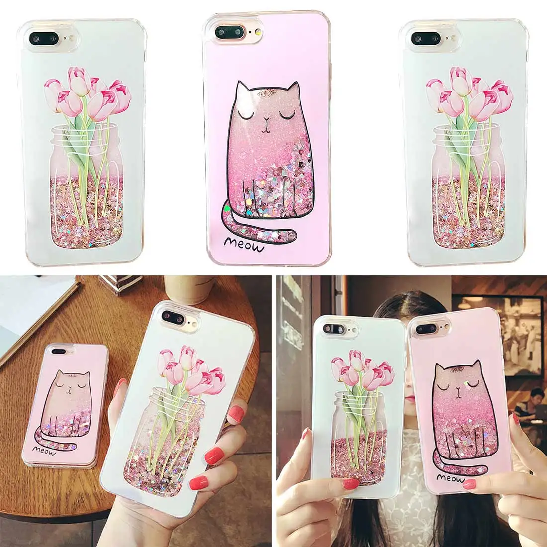 Cute creative quicksand for iPhone mobile phone shell cat flowers protective cover all-inclusive glitter female model
Cute creative quicksand for iPhone mobile phone shell cat flowers protective cover all-inclusive glitter female model