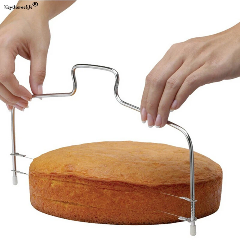 Stainless Steel Wire Bread Cake Slicers Cake Cutter Bakeware Level Leveler Slices Cake Knife Kitchen Toos C5
Stainless Steel Wire Bread Cake Slicers Cake Cutter Bakeware Level Leveler Slices Cake Knife Kitchen Toos C5