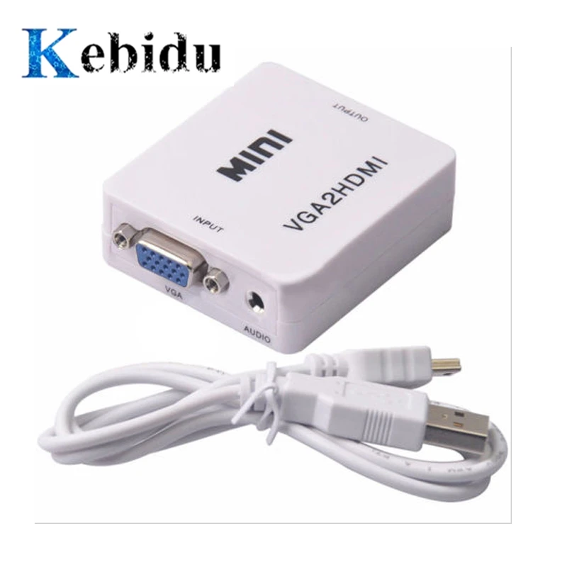 kebidu HDMI2VGA HDMI 1080P Adapter Connector For Projector PC Laptop with Converter Mini VGA to HDMI Converter With HDMI Cable
kebidu HDMI2VGA HDMI 1080P Adapter Connector For Projector PC Laptop with Converter Mini VGA to HDMI Converter With HDMI Cable