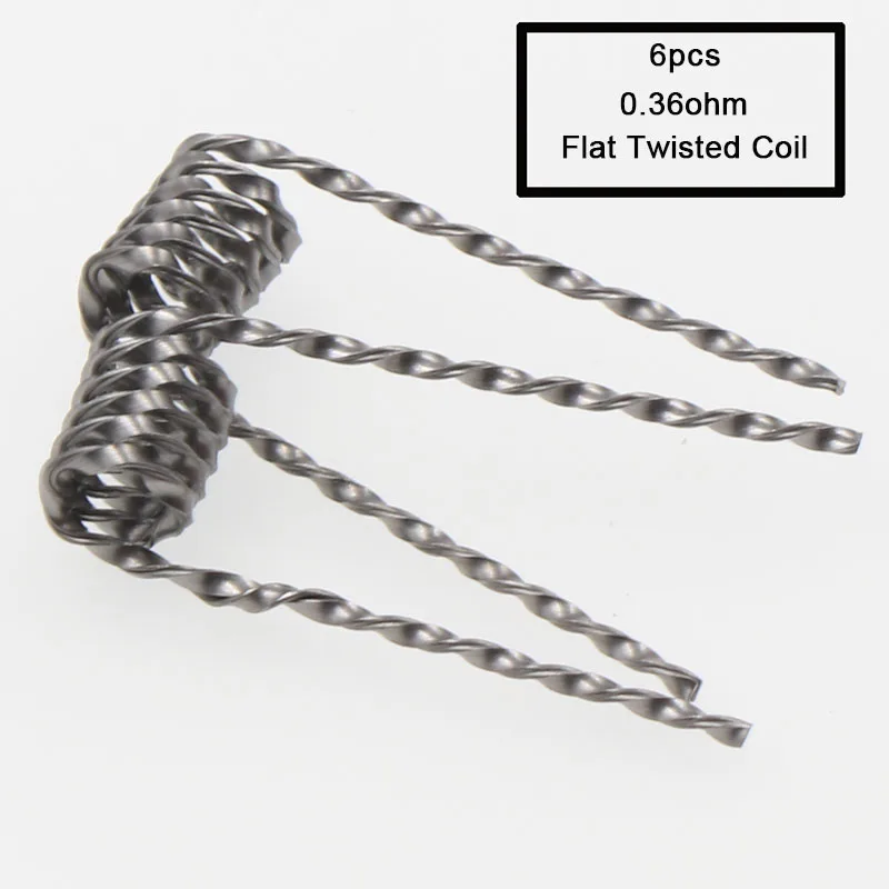 XFKM 8 in 1 Prebuilt Coil Clapton Coil Alien Tiger Hive Quad Flat twisted Fused Heating Wire for Vape DIY E Cig Premade Coil