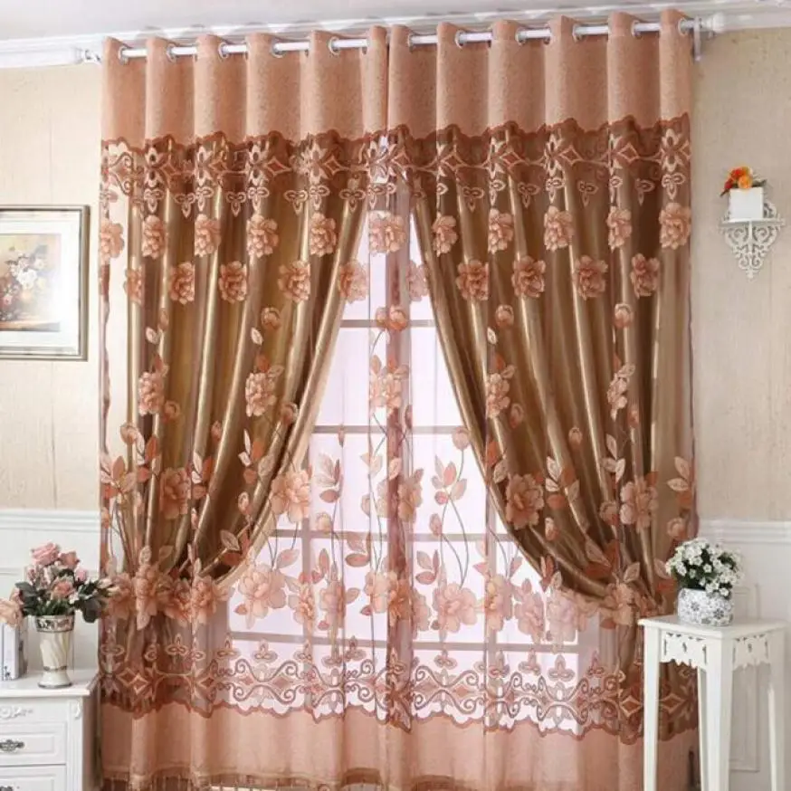 Curtains 250cm*100cm Print Floral Voile Cortinas For Bedroom Window Room Divider Curtain 18FEB6
Curtains 250cm*100cm Print Floral Voile Cortinas For Bedroom Window Room Divider Curtain 18FEB6