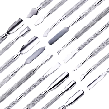 1pc Stainless Steel Nail Art Dual-ended Finger Dead Skin Cut Remover Cuticle Pusher Pedicure Nail Care Tools
1pc Stainless Steel Nail Art Dual-ended Finger Dead Skin Cut Remover Cuticle Pusher Pedicure Nail Care Tools