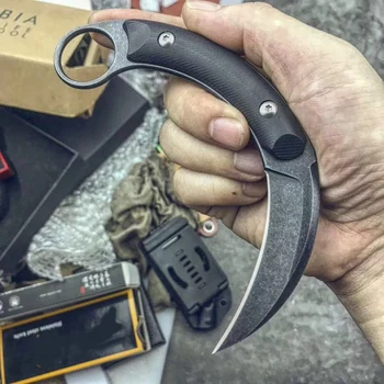Latest Karambit claw Fixed Blade Knife claw Tactical Knives 440C Stone Wash Blade Steel Handle Fixed Blade
Latest Karambit claw Fixed Blade Knife claw Tactical Knives 440C Stone Wash Blade Steel Handle Fixed Blade