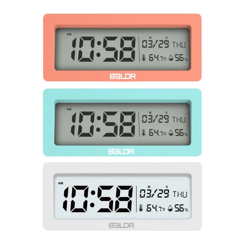 LED Alarm Clock Electronic Digital Thermometer Hygrometer Week Calendar Snooze Time Clock Temperature Humidity Monitor Clock
LED Alarm Clock Electronic Digital Thermometer Hygrometer Week Calendar Snooze Time Clock Temperature Humidity Monitor Clock