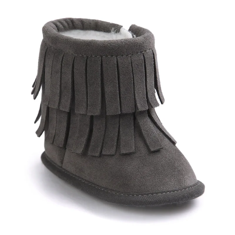 PU Suede Leather Infant Toddler Fringe Winter Fashion Super Keep Warm Moccasins Soft Moccs First Walkers Boots Shoes Booties
PU Suede Leather Infant Toddler Fringe Winter Fashion Super Keep Warm Moccasins Soft Moccs First Walkers Boots Shoes Booties