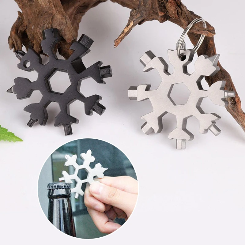 Multitool Card Tools Combination Portable Stainless Steel Outdoor Snowflake Camping Cycling Repair Keychain Bottle Opener Tool
Multitool Card Tools Combination Portable Stainless Steel Outdoor Snowflake Camping Cycling Repair Keychain Bottle Opener Tool
