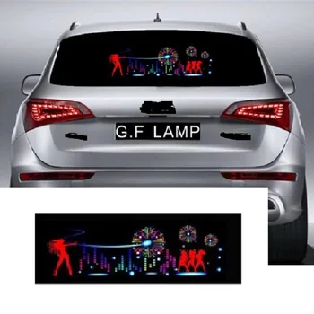 90*25 cm Car Blue LED Music Rhythm Flash Light Sound Activated Sensor Equalizer Rear Windshield Sticker Styling Neon Lamp Kit
90*25 cm Car Blue LED Music Rhythm Flash Light Sound Activated Sensor Equalizer Rear Windshield Sticker Styling Neon Lamp Kit