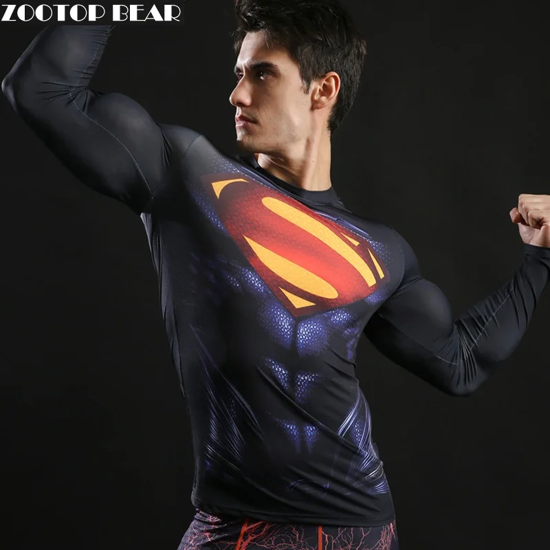 Superman Tops Novelty Compression T shirts Men Fitness Bodybuilding T-shirts 2017 Long Sleeve Spring Superhero Tees ZOOTOP BEAR
Superman Tops Novelty Compression T shirts Men Fitness Bodybuilding T-shirts 2017 Long Sleeve Spring Superhero Tees ZOOTOP BEAR
