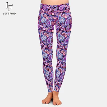 LETSFIND New Design 3D Paisley Print Women High Waist Leggings Fashion 220gsm Double Side Brushed Milk Silk Fitness Leggings
LETSFIND New Design 3D Paisley Print Women High Waist Leggings Fashion 220gsm Double Side Brushed Milk Silk Fitness Leggings