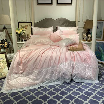 Romantic lace bed linen sheets Egyptian cotton bedding sets duvet cover 1/4/6pcs newest queen king bedspreads
Romantic lace bed linen sheets Egyptian cotton bedding sets duvet cover 1/4/6pcs newest queen king bedspreads