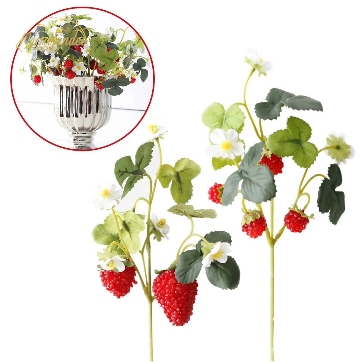 NICROLANDEE 10 pcs/set Artificial Flowers Red Strawberry Mulberry Fruit Fake Silk Holiday Garden Home Yards Office Decoration
NICROLANDEE 10 pcs/set Artificial Flowers Red Strawberry Mulberry Fruit Fake Silk Holiday Garden Home Yards Office Decoration