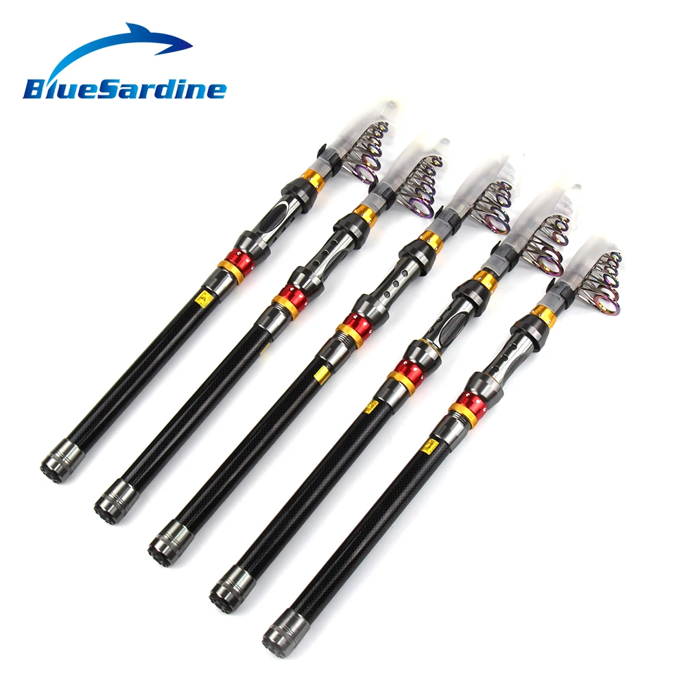 BlueSardine Telescopic Fishing Rod Carbon Fiber Spinning Rod Sea Fishing Pole Pesca Peche 1.8M - 3.6M
BlueSardine Telescopic Fishing Rod Carbon Fiber Spinning Rod Sea Fishing Pole Pesca Peche 1.8M - 3.6M