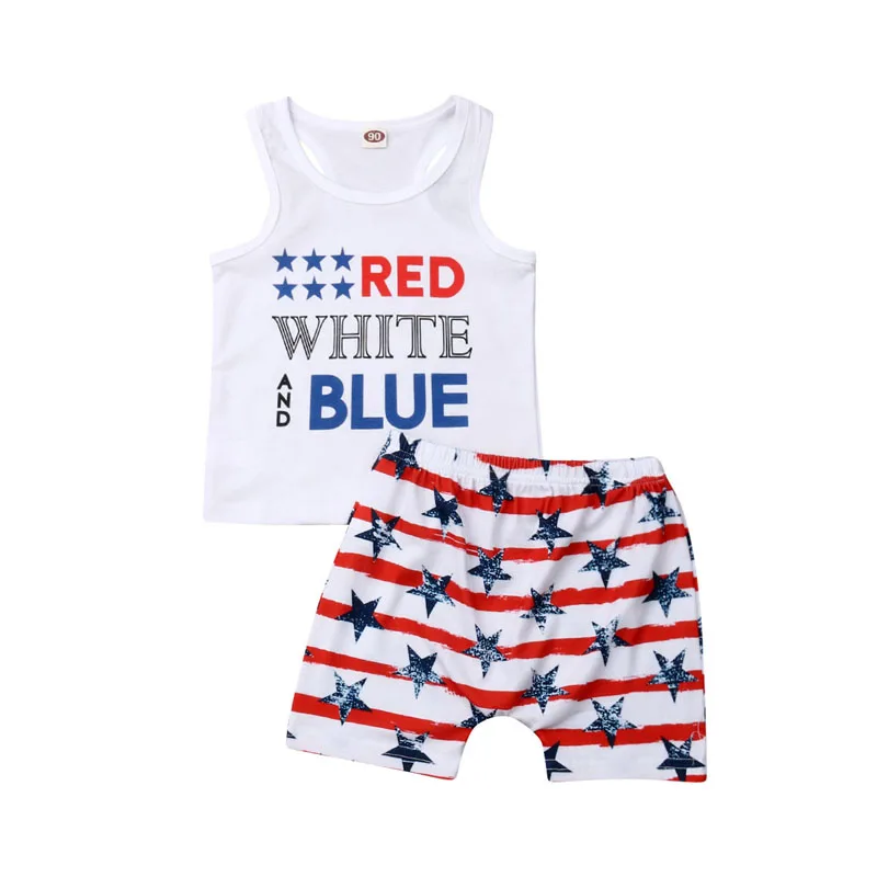 Focusnorm US Independence Day Costume Clothes Kids Baby Boys Clothes Set Sleeveless T-shirt Tops+Pants Outfit Set
Focusnorm US Independence Day Costume Clothes Kids Baby Boys Clothes Set Sleeveless T-shirt Tops+Pants Outfit Set
