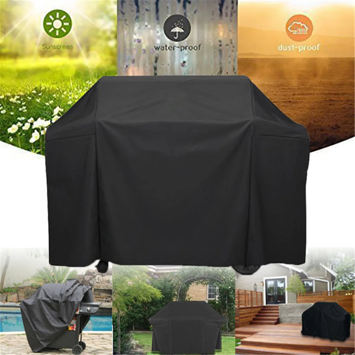 Polyester Barbeque BBQ Grill Cover with Storage Bag for Weber 7131 Genesis II Gas Grills Black Camping BBQ Tools Accessories
Polyester Barbeque BBQ Grill Cover with Storage Bag for Weber 7131 Genesis II Gas Grills Black Camping BBQ Tools Accessories