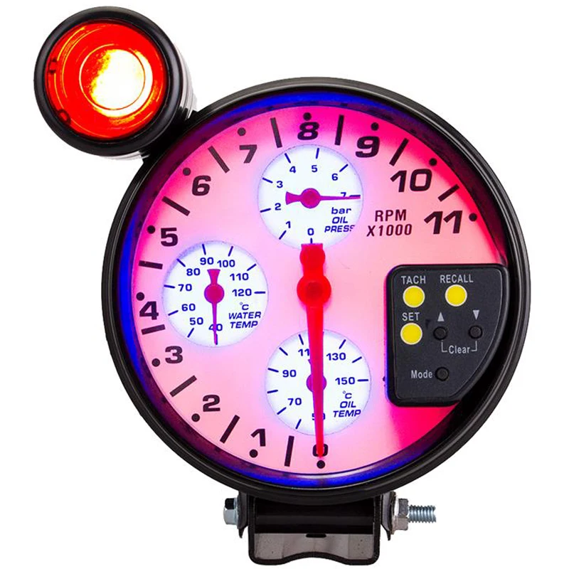 4 IN 1 car Modified Oil pressure gauge Tachometer Water temperature Oil temp gauge With sensors Auto Racing digital fuel gauge
4 IN 1 car Modified Oil pressure gauge Tachometer Water temperature Oil temp gauge With sensors Auto Racing digital fuel gauge