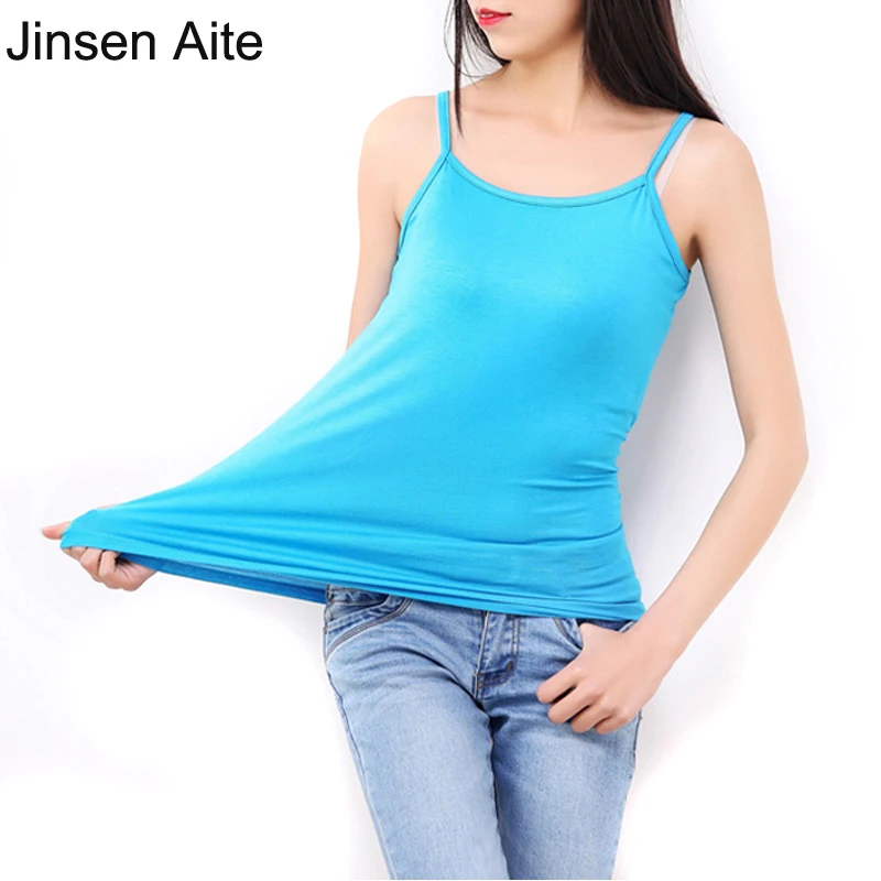 Jinsen Aite L-6XL Plus Size Women Tops Camisole Leisure Tanks Fashion Classic T-Shirt Solid Elasticity Cotton Modal Camis JS370
Jinsen Aite L-6XL Plus Size Women Tops Camisole Leisure Tanks Fashion Classic T-Shirt Solid Elasticity Cotton Modal Camis JS370