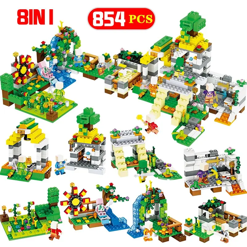 854 PCS Building Blocks Sets Compatible Legoingly Minecrafted Farm Town Waterfall Figures Bricks Educational Toys For Children
854 PCS Building Blocks Sets Compatible Legoingly Minecrafted Farm Town Waterfall Figures Bricks Educational Toys For Children