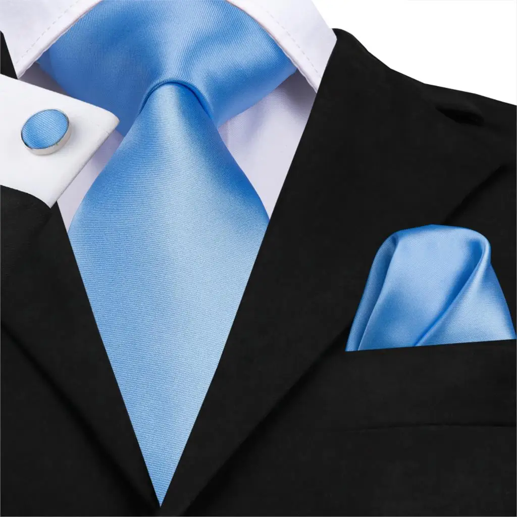 SN-3141 Sky Blue Solid 8.5cm Silk Woven Men Tie Plain Necktie Handkerchief Cufflinks Set Party Wedding Classic Pocket Square Tie
SN-3141 Sky Blue Solid 8.5cm Silk Woven Men Tie Plain Necktie Handkerchief Cufflinks Set Party Wedding Classic Pocket Square Tie