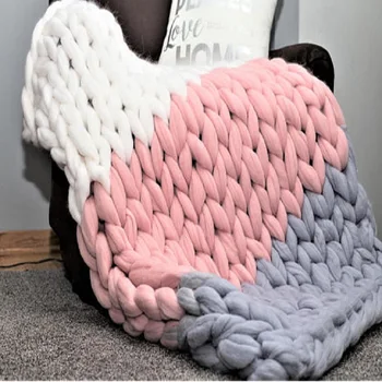 Colorful Hand Weaving Wool knited Blankets Super Soft hand-knitted Splicing colors Thread Blanket for Friends Girl Family Gifts
Colorful Hand Weaving Wool knited Blankets Super Soft hand-knitted Splicing colors Thread Blanket for Friends Girl Family Gifts