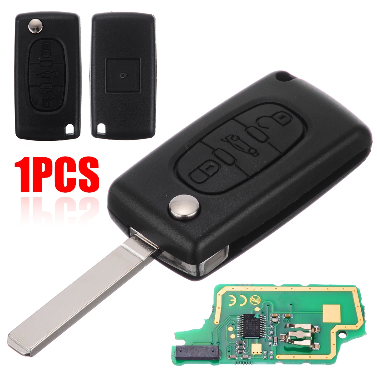 Mayitr 433MHz Folding Remote Key 3 Buttons Flip Remote Keys ID46 Chip for Peugeot 307 407 308 SAXO
Mayitr 433MHz Folding Remote Key 3 Buttons Flip Remote Keys ID46 Chip for Peugeot 307 407 308 SAXO