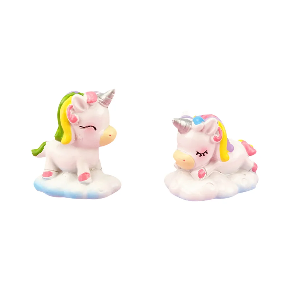 Resin Unicorn Cake Decor 2Pcs Home Ornament Micro Landscape Bonsai Decor Birthday Mini Unicorn Figurine Colorful
Resin Unicorn Cake Decor 2Pcs Home Ornament Micro Landscape Bonsai Decor Birthday Mini Unicorn Figurine Colorful