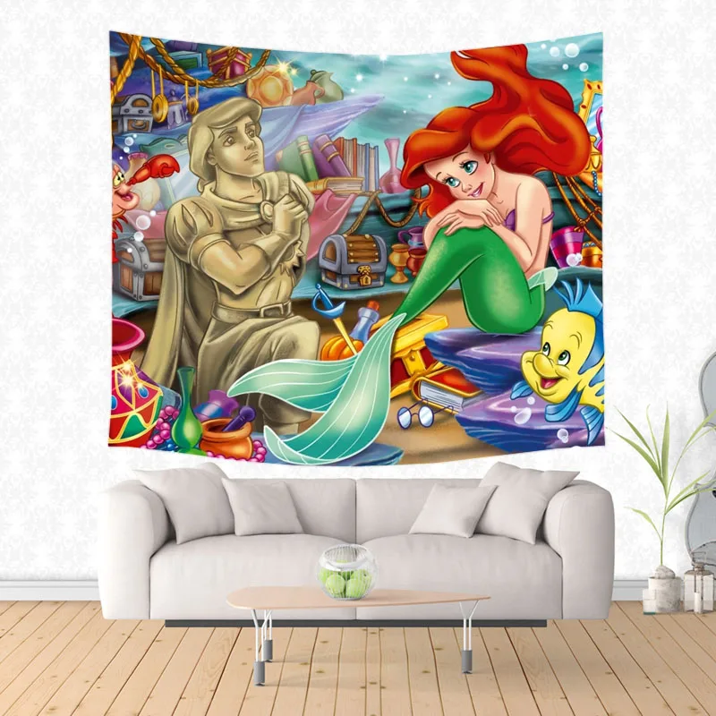 The Little Mermaid Print Wall Hanging Tapestry Beach Towel Throw Blanket Custom Picnic Mat Bedspread Home Decor
The Little Mermaid Print Wall Hanging Tapestry Beach Towel Throw Blanket Custom Picnic Mat Bedspread Home Decor