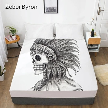3D HD Print Fitted Sheet,Bed Sheet With Elastic Twin/Full/Queen/King/Custom,Indian skull Mattress Cover 150/180/160x200
3D HD Print Fitted Sheet,Bed Sheet With Elastic Twin/Full/Queen/King/Custom,Indian skull Mattress Cover 150/180/160x200