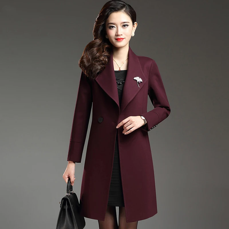 2019 New High grade Lady's coat Korean slim trench coat women Spring autumn clothing fashion Large size Black trench coats 2204
2019 New High grade Lady's coat Korean slim trench coat women Spring autumn clothing fashion Large size Black trench coats 2204