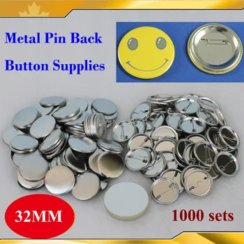 Free Shipping 1-1/4" 32mm 1,000 Sets NEW Pro All Steel Badge Button Maker Pin Back Metal Pinback Button Supply Materials
Free Shipping 1-1/4" 32mm 1,000 Sets NEW Pro All Steel Badge Button Maker Pin Back Metal Pinback Button Supply Materials
